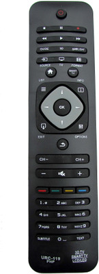 

Indiashopers Compatible For Philips 3d/lcd/led/smart TV URC-119 Remote Controller(Black)