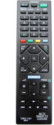 

Indiashopers Compatible For Sony 3d/lcd/led/smart TV URC-121 Remote Controller(Black)