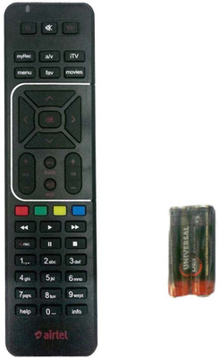 Airtel DIGITAL TV Recording + AA/AAA battery Airtel Remote Controller