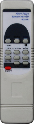 

Indiashopers rc-2100 Compatible For Neurofuzzy Ac 27 Remote Controller(Cream)
