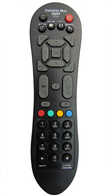 

Indiashopers Compatible New Model Videocon D2H Set top Box Remote Controller(Black)