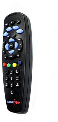 Digi Tata Sky Best Quality works with TV Tata Sky DTH, Works with Tv Remote Controller Black