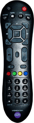 

Videocon D2h Sd Digital Set Top Box Remote Controller(Black)