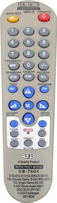 SJS China Kit Universal Urc-02 (Tv) Remote Controller(Black)