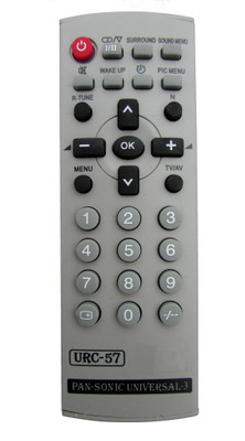 

Onlinemart Ispnsnc Compatible For PANASONIC Universal-3 URC-57 Remote Controller(Black)