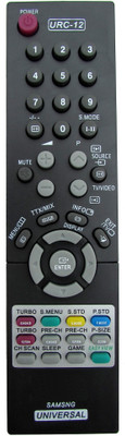 

Indiashopers Ismsng Compatible For SAMSUNG Universal URC-12 Remote Controller(Black)
