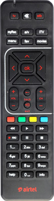 RR AIRTEL DIGITAL TV HD COMPATIBLE AIRTEL DIGITAL TV Remote Controller Black