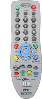 

SJS Bpl Universal Urc-19 Remote Controller(Grey)