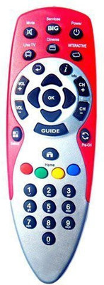 FOX DTH BIG TV Remote Controller(Red) Flipkart