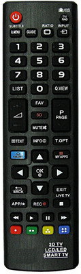 

LG Remote Controller Radhikacomnet HDTV 3D TV Smart TV Universal Remote Control Compatible For LG 3D Smart LEDLCD Remote Controller(Black)