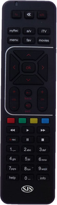 SJS T.V Lcd Led ART HD RC Remote Controller Black