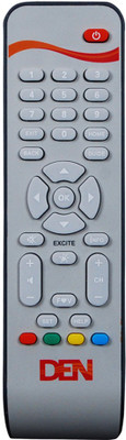 

Indiashopers Isdn Compatible For Den Set Top Box Remote Controller(Grey)