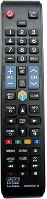 Indiashopers Compatible For SAMSUNG Universal-10 LCD/LED URC-117 Remote Controller(Black) Flipkart