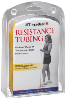 

Thera-Band Beginner Light Resistance Tube(Yellow, Red, Green), Green;red;yellow