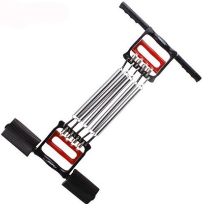

GB 3 in 1 Tummy Trimmer with hand gripper and chest expander Resistance Tube(Black)