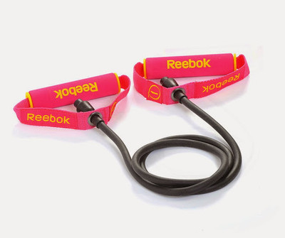 

REEBOK RATB-11030MG Resistance Tube(Pink, Black), Black;pink