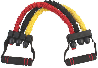 

Shrih 3-Tube Chest Expander With Nylon Covered Adjustable Resistance Bands Resistance Tube(Multicolor)