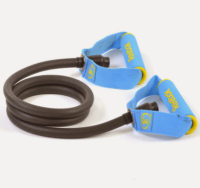 

REEBOK RATB-11032CY Resistance Tube(Blue, Black), Black;blue