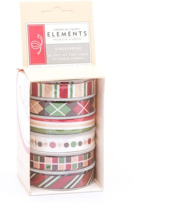

American Crafts 8740 Multicolor Satin Ribbon(Pack of 6)