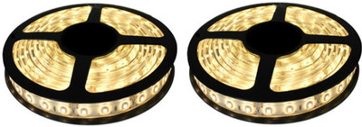 Daylight LED 600 LEDs 9.96 m Yellow Steady Strip Rice Lights(Pack of 2)