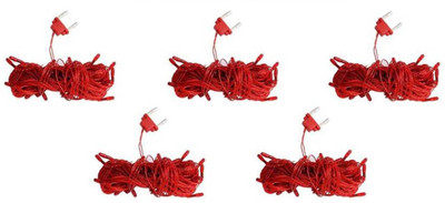 

IMPROVHOME 130 inch Red Rice Lights(Pack of 5)