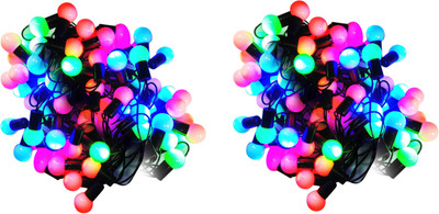 

IMPROVHOME 196 inch Multicolor Rice Lights(Pack of 2)