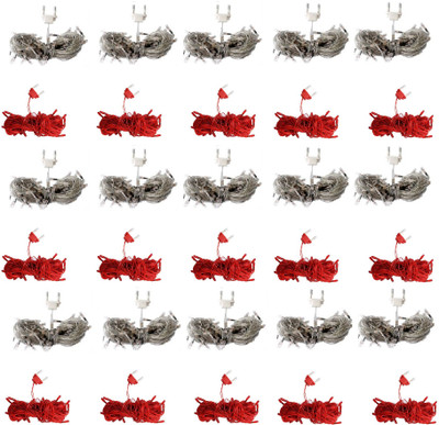 

Home Delight 157 inch White, Red Rice Lights(Pack of 30)