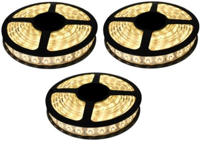 Daylight LED 900 LEDs 14.94 m Yellow Steady Strip Rice Lights(Pack of 3)