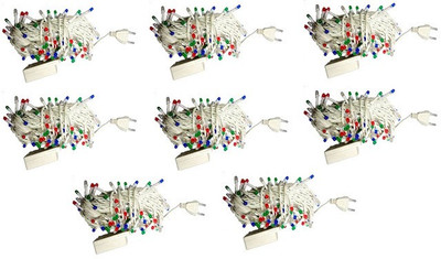 

MDI 787 inch Multicolor Rice Lights(Pack of 8)