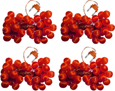 

VRCT 196 inch Red Rice Lights(Pack of 4)