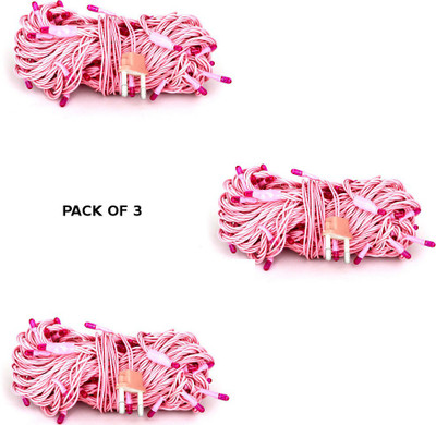 Heirloom Quality 394 inch Pink Rice Lights(Pack of 3)