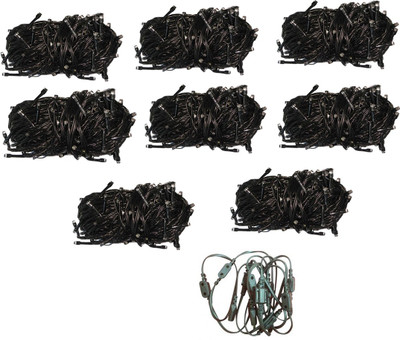 

Golddust 312 inch Black Rice Lights(Pack of 8)