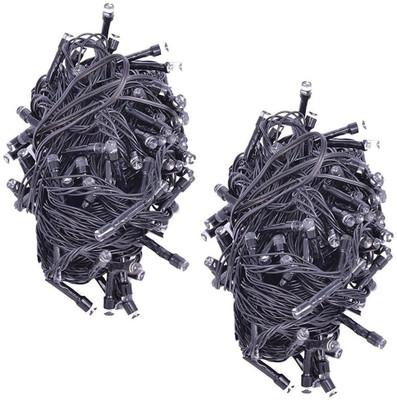 

Gooddeals 157 inch Black Rice Lights(Pack of 2)