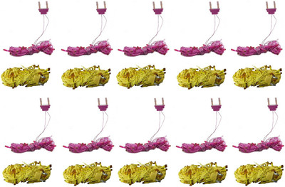 

Home Delight 157 inch Yellow, Pink Rice Lights(Pack of 20)
