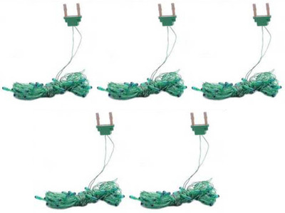 

IMPROVHOME 130 inch Green Rice Lights(Pack of 5)