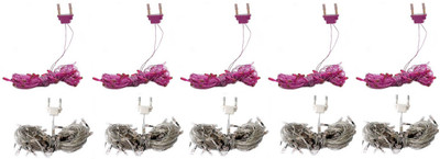 

Home Delight 157 inch White, Pink Rice Lights(Pack of 10)