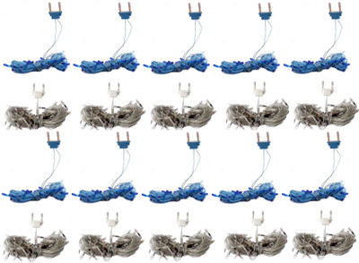 

Home Delight 157 inch White, Blue Rice Lights(Pack of 20)