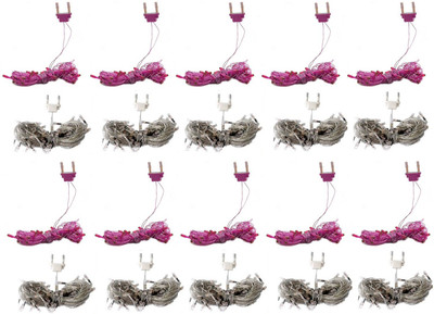

Home Delight 157 inch White, Pink Rice Lights(Pack of 20)