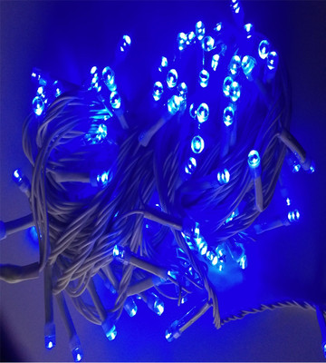 Tejenterprises 110 LEDs 10.16 m Blue Flickering, Color Changing Rice Lights(Pack of 1)