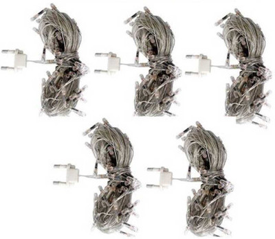 

IMPROVHOME 130 inch White Rice Lights(Pack of 5)