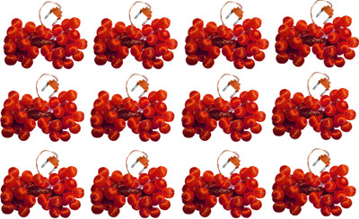 

IMPROVHOME 196 inch Red Rice Lights(Pack of 12)