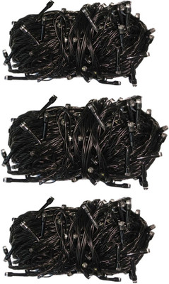 

Golddust 156 inch Black Rice Lights(Pack of 3)
