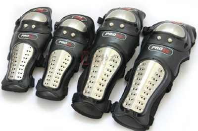 

Biker World Knee Guard, Elbow Guard XL Black(Pack of 4)