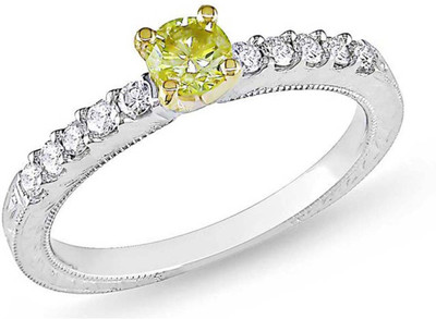 

Kiara Jewellery Sterling Silver Swarovski Zirconia Rhodium Plated Ring, White