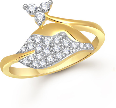 

VK Jewels Angel Leaf Alloy Cubic Zirconia Gold-plated Plated Ring