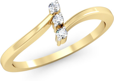 

Vachya Glory 18kt Diamond Yellow Gold ring(Yellow Gold Plated)
