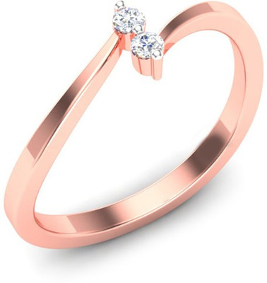 

Kataria Jewellers The Cateline American Diamond 92.5 BIS Hallmarked Silver Ring, Pink
