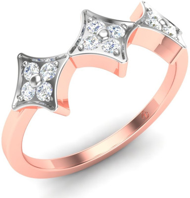 30% OFF on Theme Jewels Casual LR-0018, Certified Real & 14Kt Hallmarked Pink 14kt Diamond Yellow Gold ring