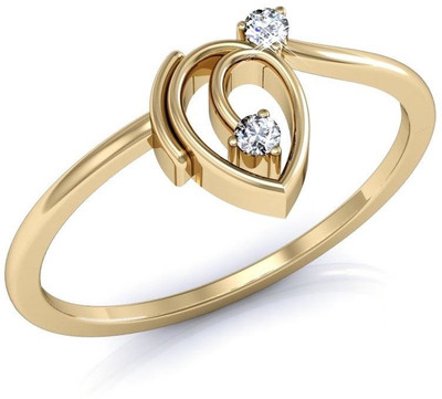 

Vachya Glory 14kt Diamond Yellow Gold ring(Yellow Gold Plated)