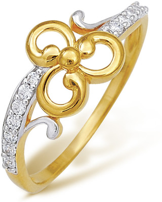 5% OFF on Nishtaa 22kt Cubic Zirconia Yellow Gold ring